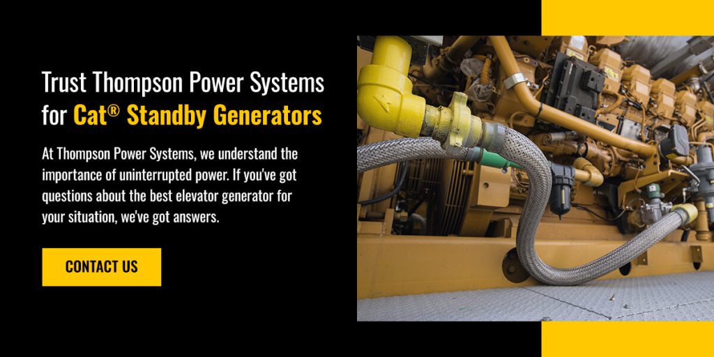 Backup Power Requirements for Elevators Thompson Power Systems