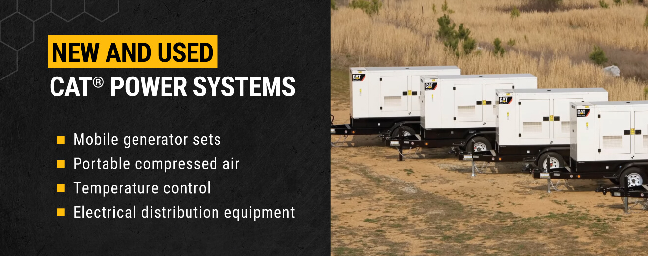 New and used Cat power systems available