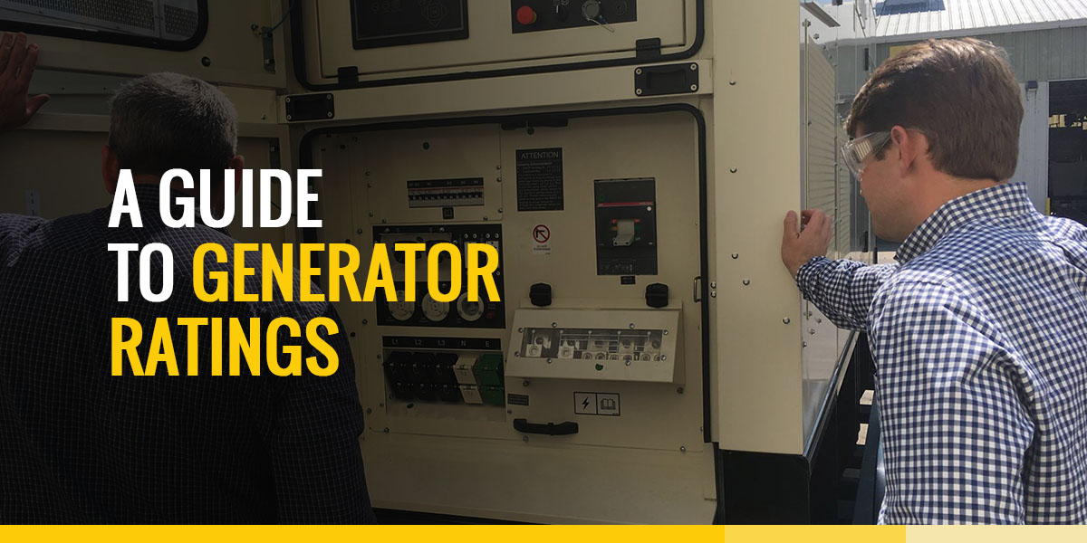 A guide to generator ratings 