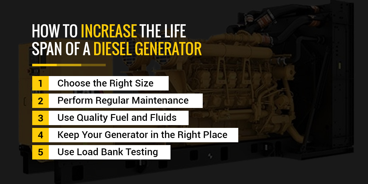 How to increase the life span of a diesel generator 