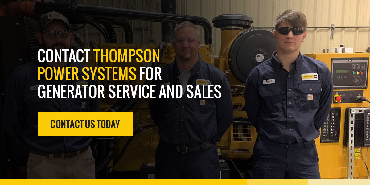Contact Thompson Power Systems for Generator Service and Sales 