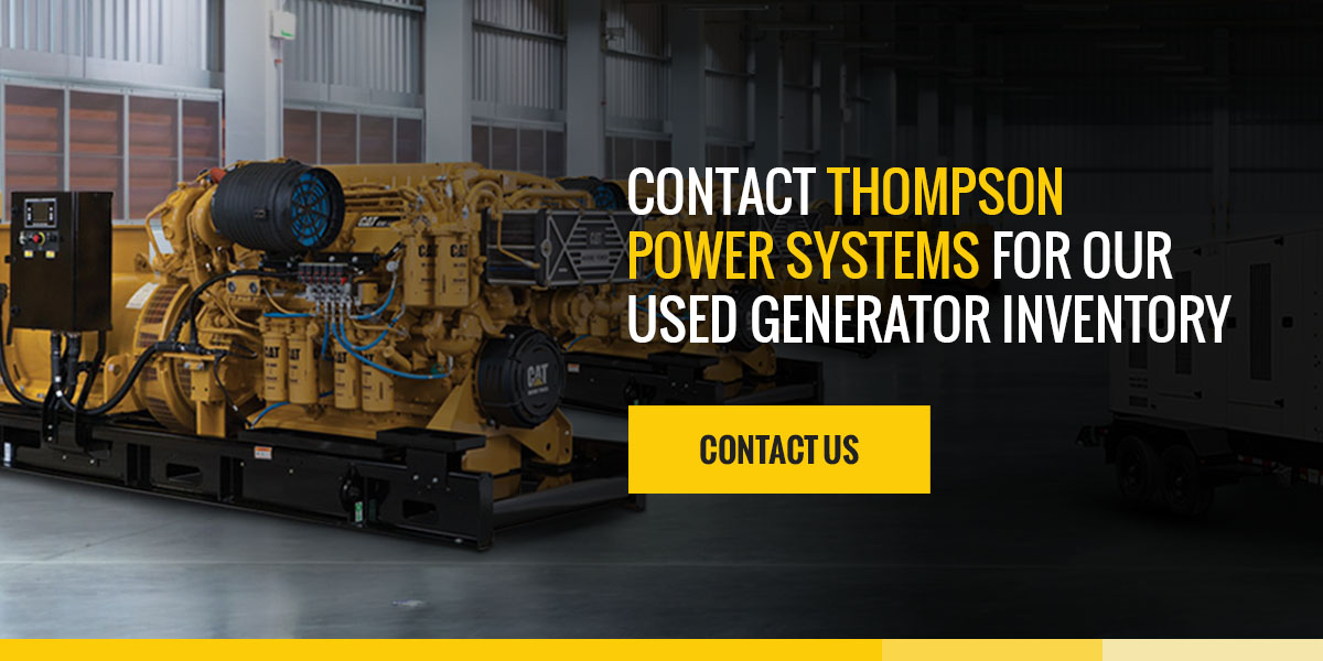 Contact Thompson Power Systems for Our Used Generator Inventory 