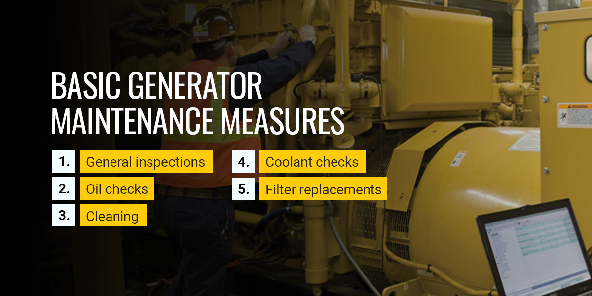 Basic generator maintenance measures 