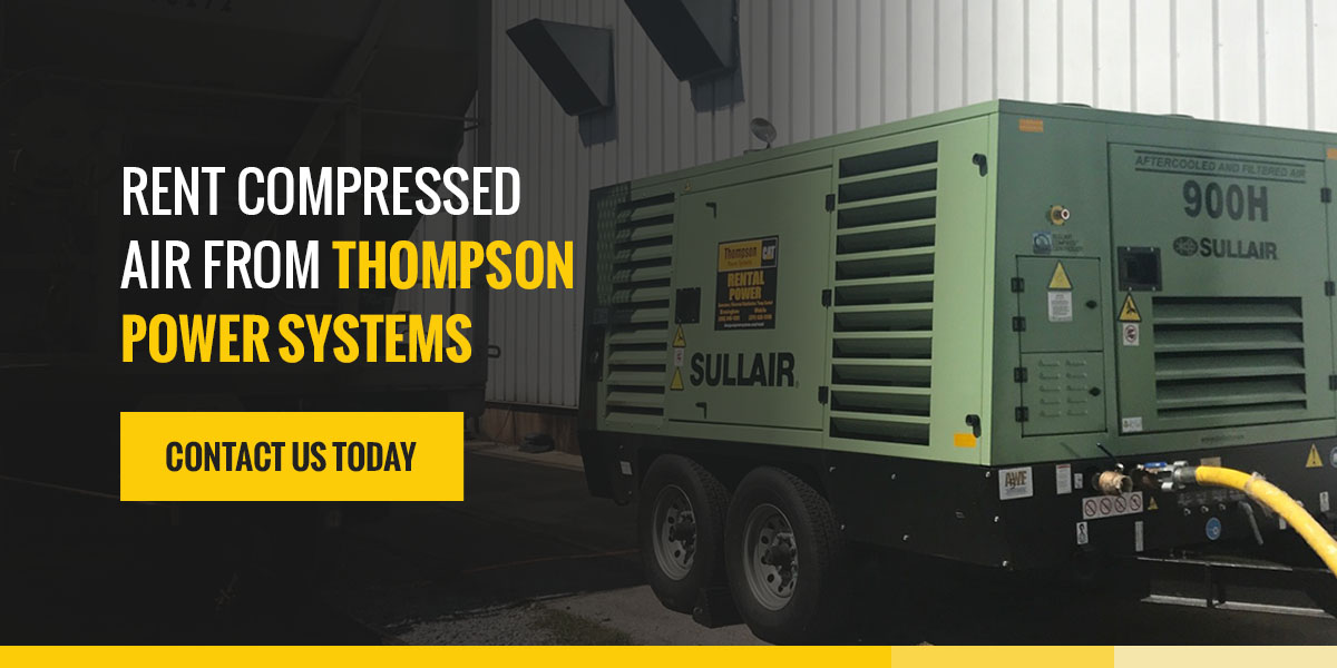 Rent Compressed Air from Thompson Power Systems