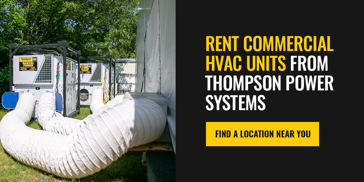 Rent Commercial HVAC Units From Thompson Power Systems 