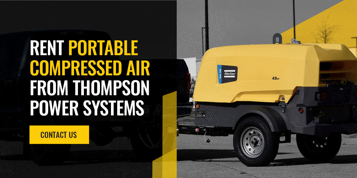 Rent Portable Compressed Air From Thompson Power Systems