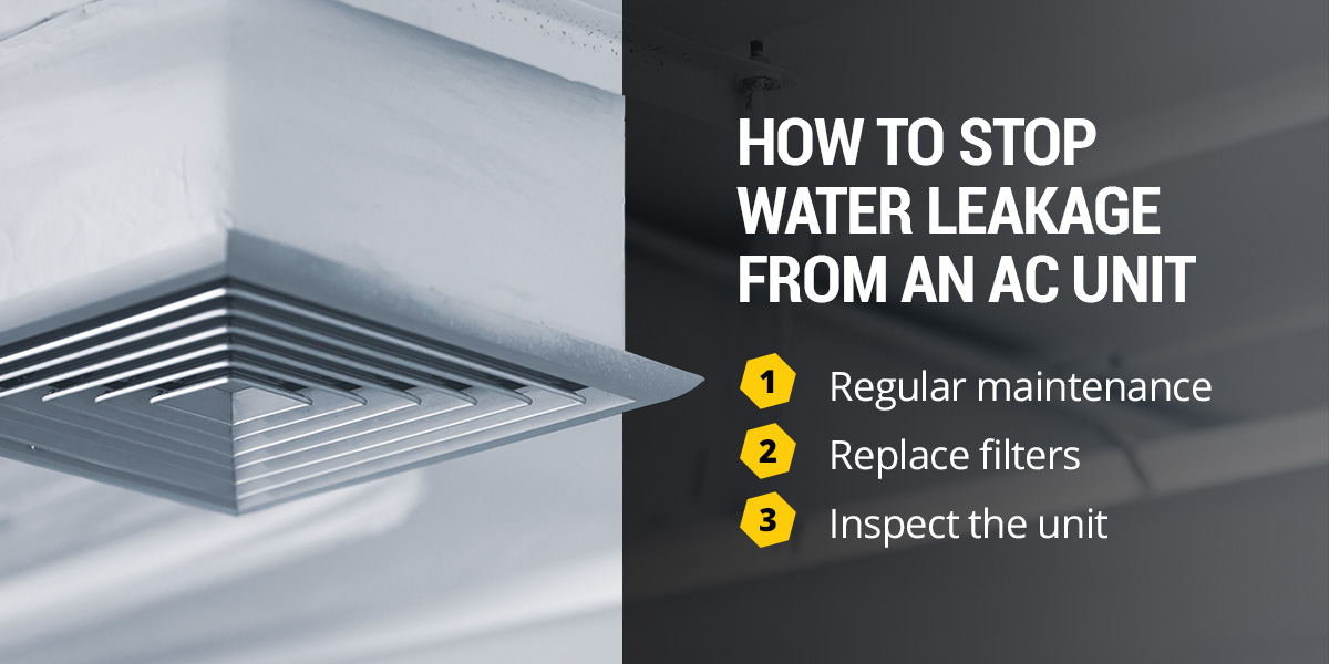 How to Stop Water Leakage From an AC Unit